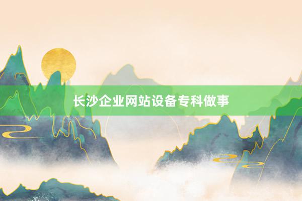 长沙企业网站设备专科做事